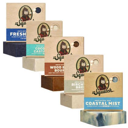 Dr. Squatch Savon Naturel pour Hommes - Parfum Coconut Castaway