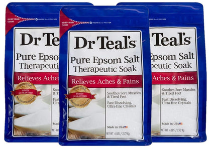 Dr Teal's Ensemble de Sels de Bain 3 Paquets 6lbs Chacun vue avant