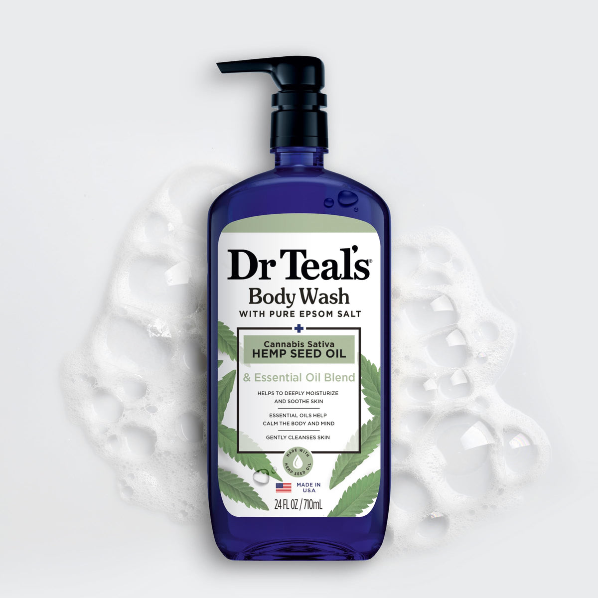 Dr Teal's gel douche 24 fl oz avec ambiance relaxante et bougie