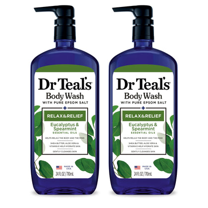 Dr Teal's Gel Douche Relaxation & Soulagement 24 fl oz vue de face