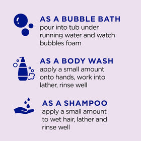 Dr Teal's Kids 3-en-1 Bain Moussant Lavande avec mousse