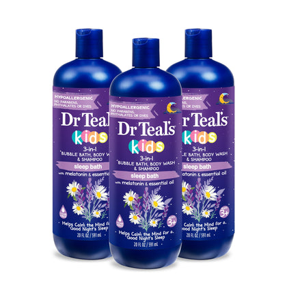 Dr Teal's Kids 3-en-1 Bain Moussant Lavande vue avant