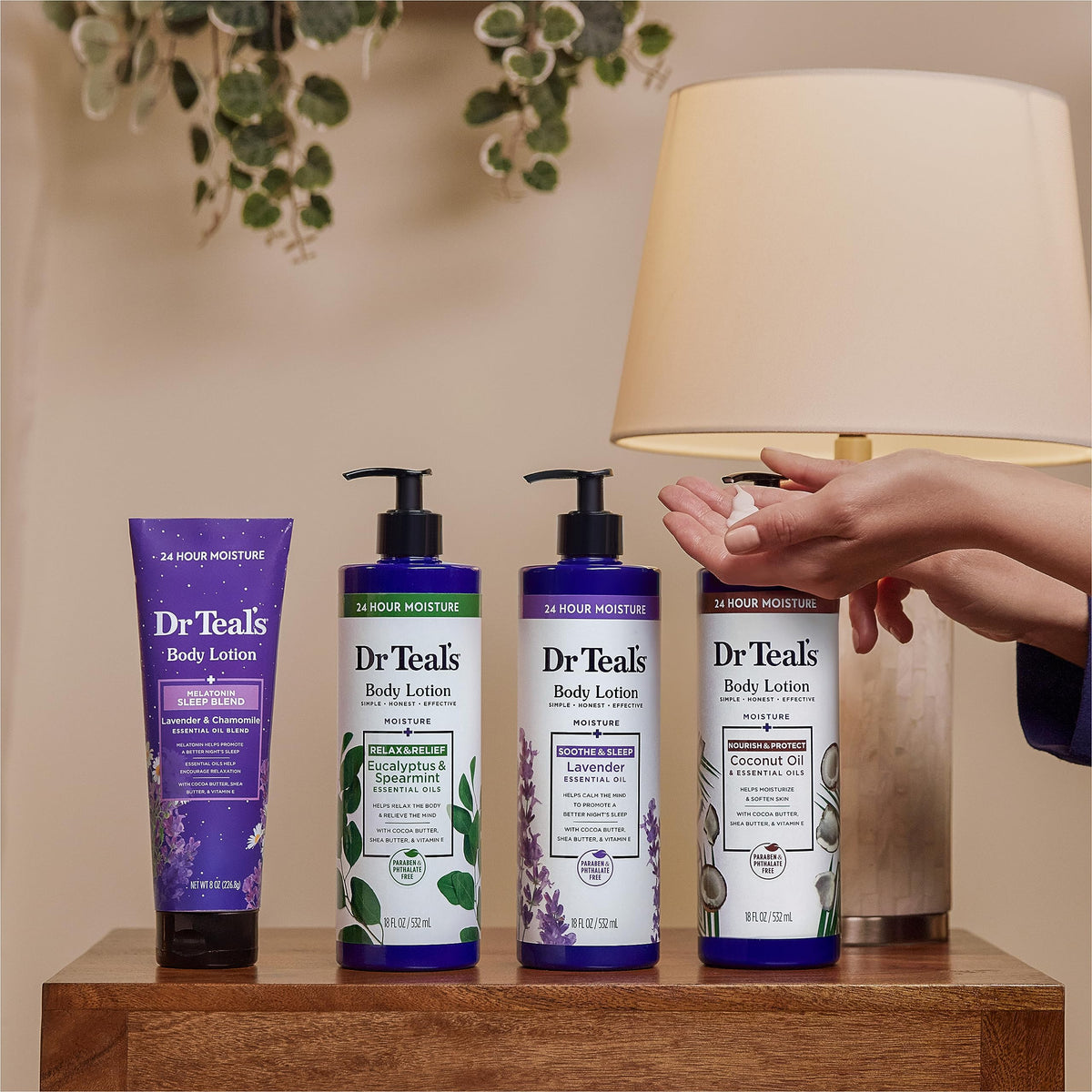Dr Teal's Lotion Corps Eucalyptus Menthe avec ingrédients naturels