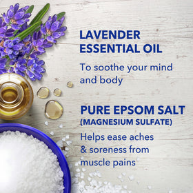Dr Teal's Sel de Bain Épsom à côté d'autres produits de bain