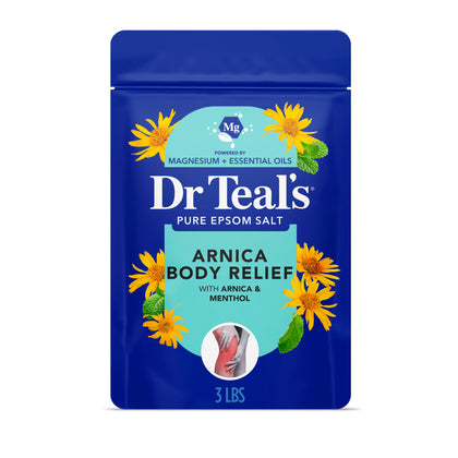 Dr Teal's Sel de Bain Epsom à l'Arnica 1430g vue de face