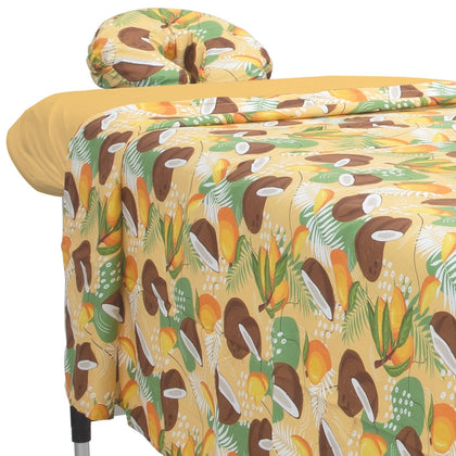 Draps de massage en microfibre ForPro 3 pièces, motif Coco Mango