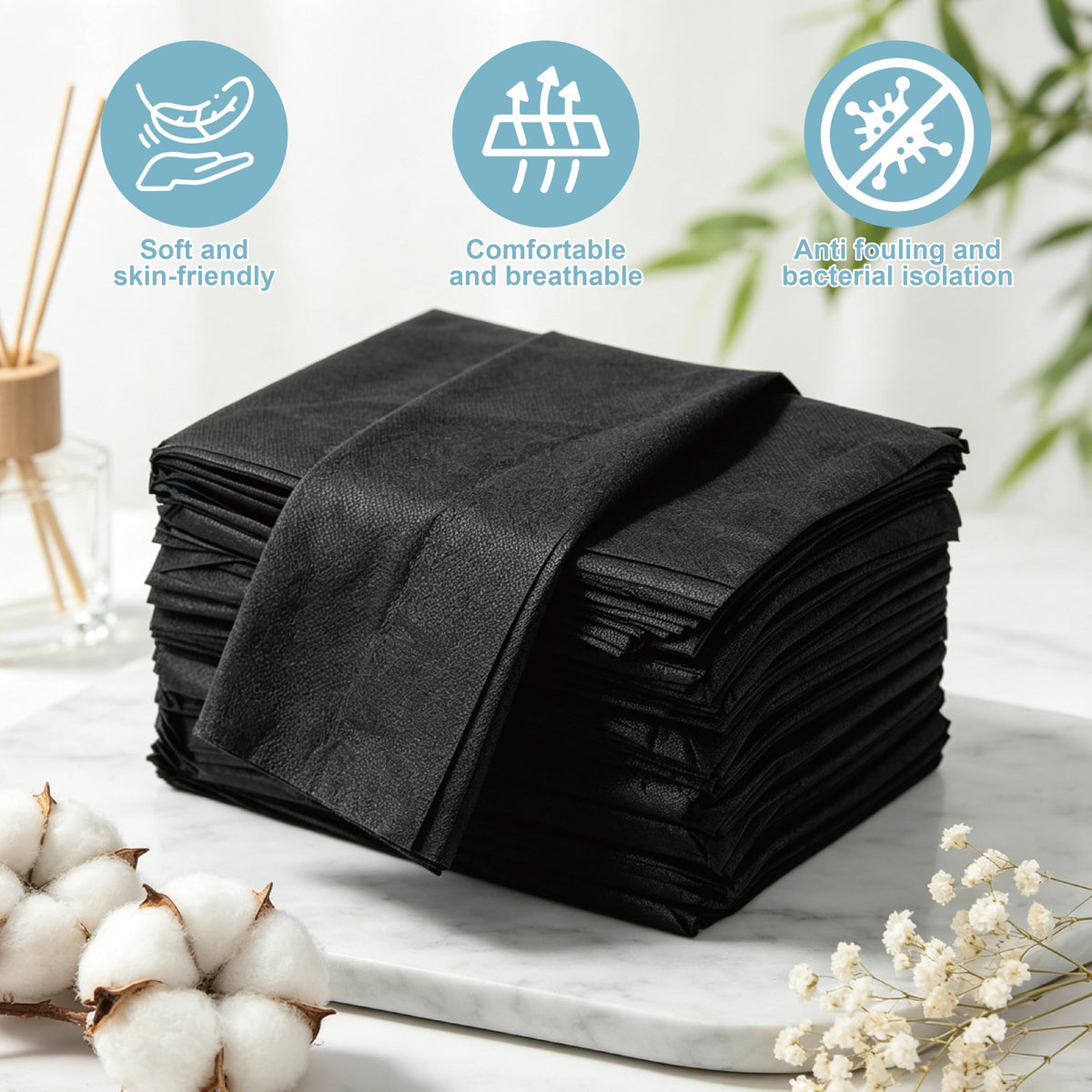 Draps de massage jetables GGYKJSK, absorbent la transpiration