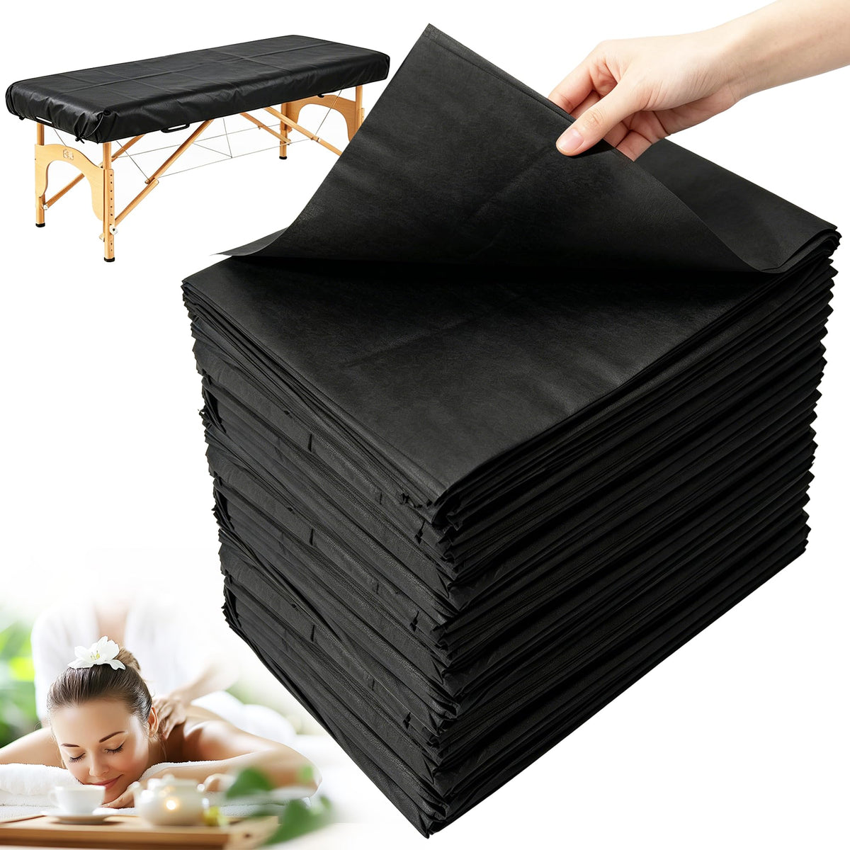 Draps de massage jetables GGYKJSK, paquet de 100 pcs