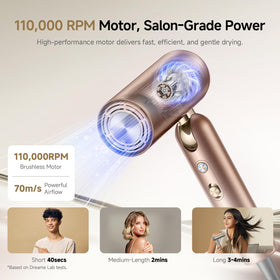 Dreame Pocket Pro Sèche-Cheveux en utilisation
