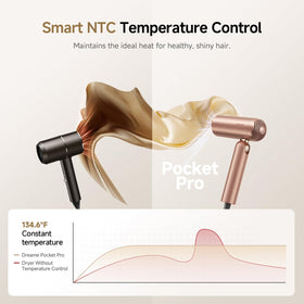 Dreame Pocket Pro Sèche-Cheveux sur un comptoir