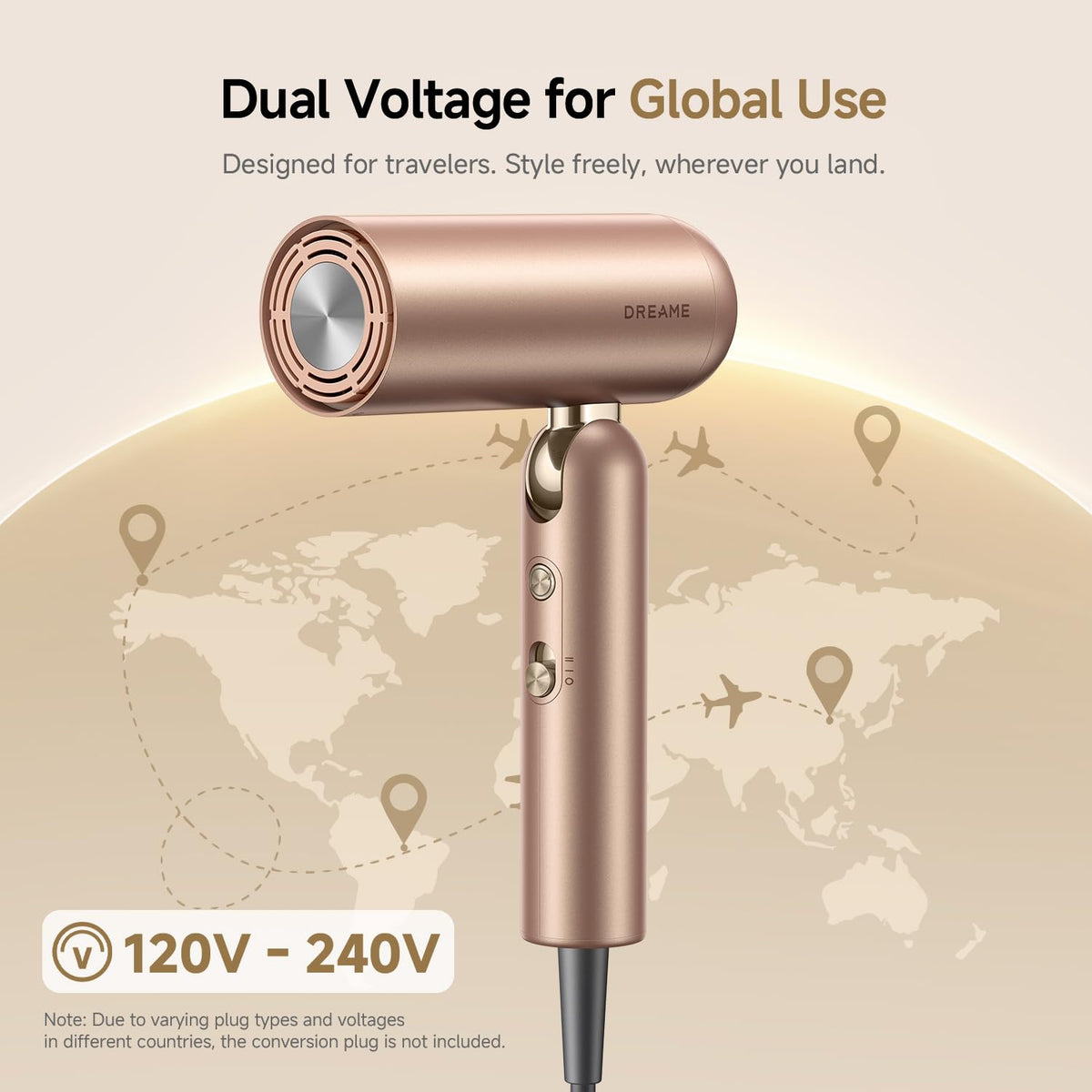 Dreame Pocket Pro Sèche-Cheveux vue de côté