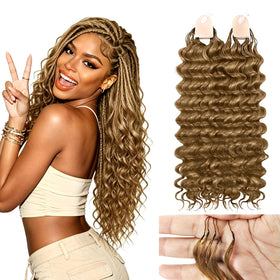 DRESSMAKER Human Crochet Hair 18 pouces 60g vue avant avec ondulations profondes