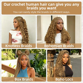 DRESSMAKER Human Crochet Hair 18 pouces près d'un crochet