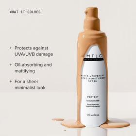DRMTLGY Crème Hydratante Teintée Mat SPF 46 côté, aperçu du tube