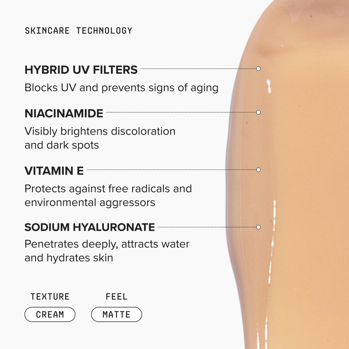DRMTLGY Crème Hydratante Teintée Mat SPF 46 sur un fond neutre