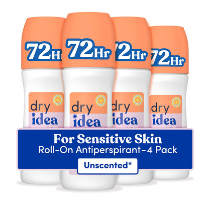 Dry Idea Déodorant Roll-On Sans Parfum 3,25 oz vue avant