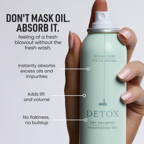 Drybar Shampoo Sec Detox 150g en usage sur cheveux