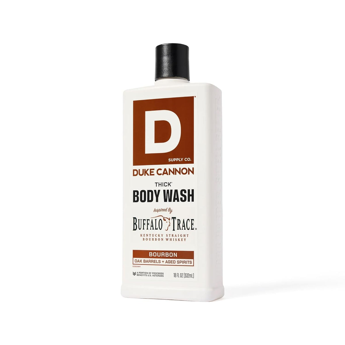 Duke Cannon Gel Douche Épais 532ml avec arrière-plan en bois