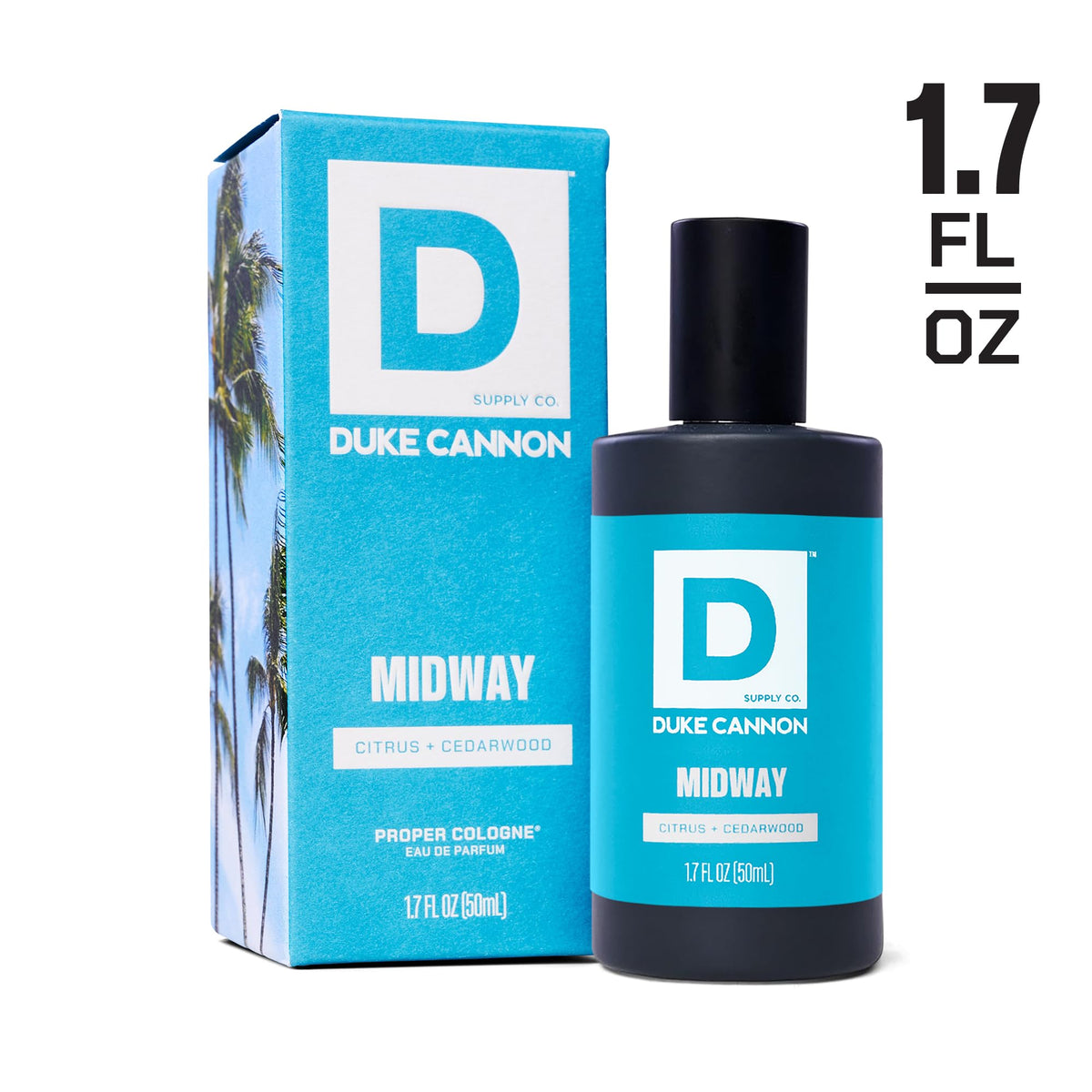 Duke Cannon Proper Cologne Midway en utilisation sur une peau propre