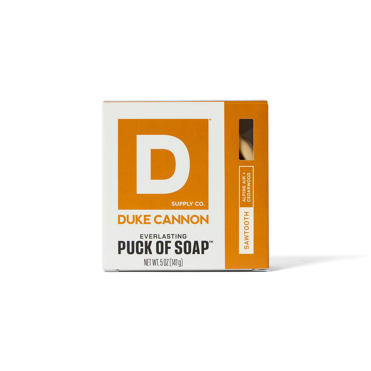 Duke Cannon Savon en Puck Sawtooth 154g sur un fond neutre
