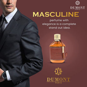 Dumont Nitro Pour Homme 100ml flacon à côté de produits de soin