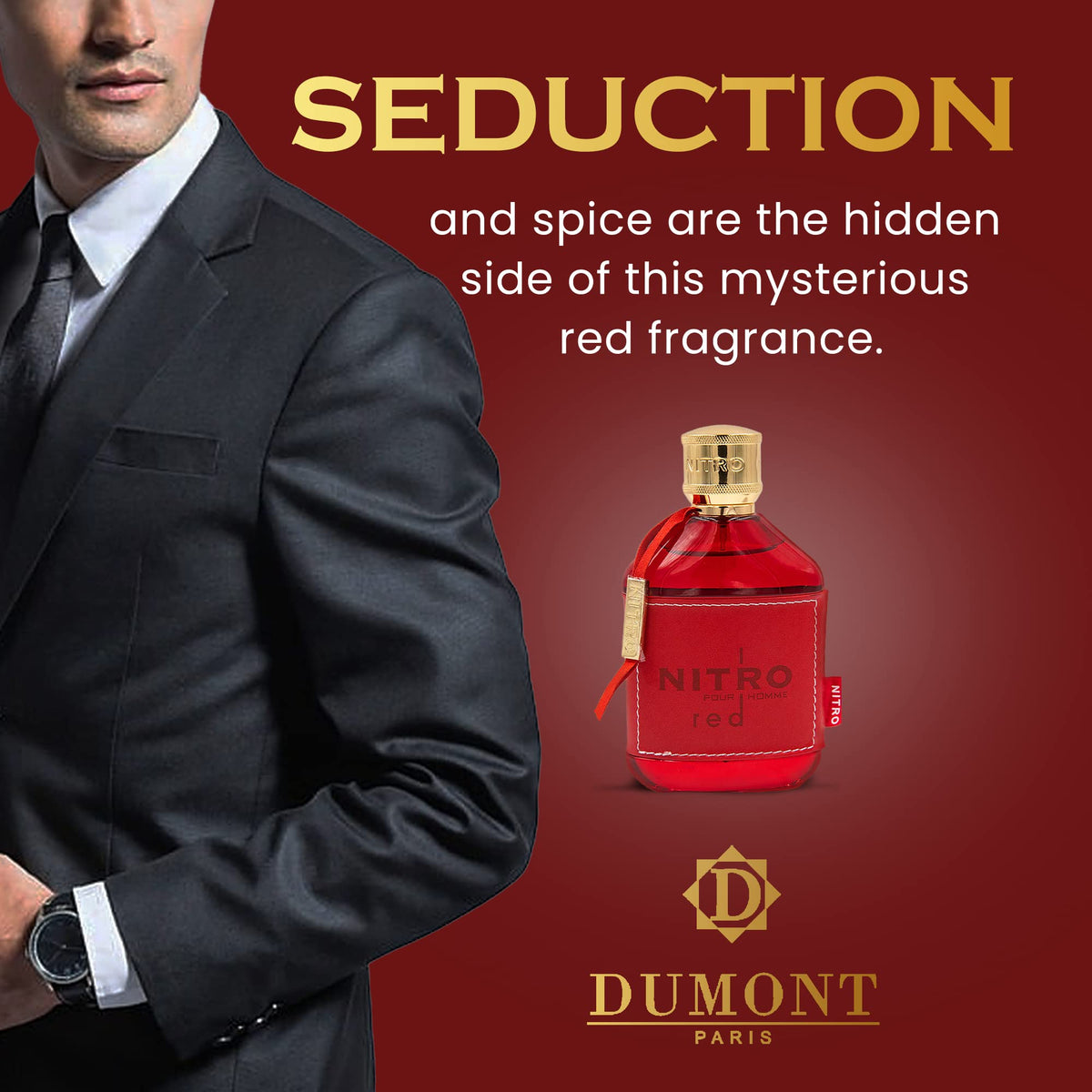 Dumont Nitro Red 100ml avec vaporisateur en détail