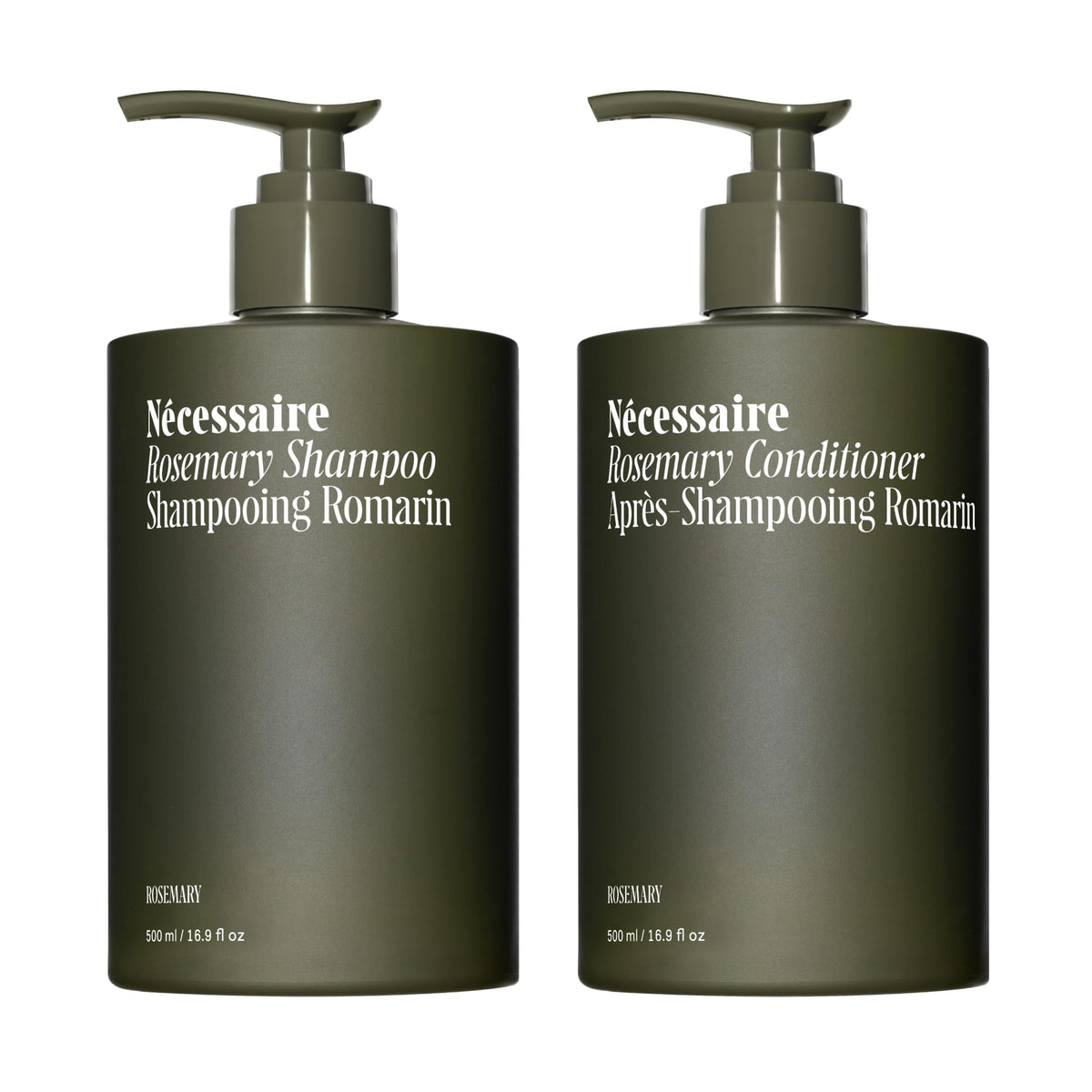Duo Capillaire Romarin Nécessaire - Shampooing et Après-Shampooing en vue de face