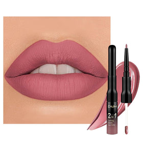 Duo crayon à lèvres et rouge à lèvres evpct couleur mauve rose