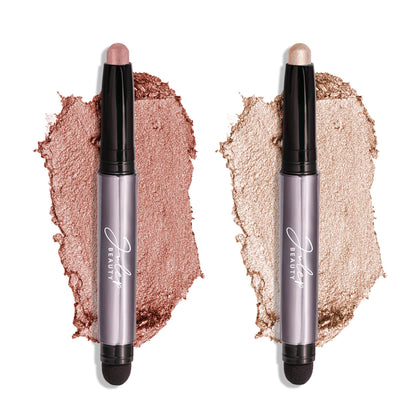 Duo d'ombres à paupières Julep Crème-to-Powder, teintes Perle et Rose