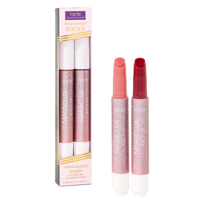 Duo de baumes à lèvres Maracuja Juicy de tarte en packaging édition limitée