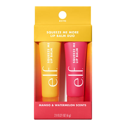 Duo de baumes à lèvres Squeeze Me e.l.f. en mangue et pastèque, vue de face