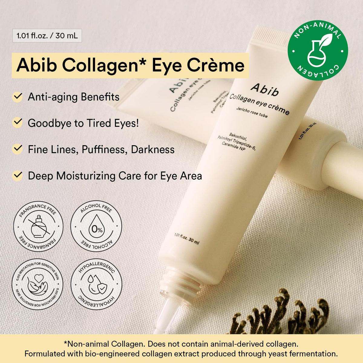 Duo de crème hydratante pour les yeux Abib avec ingrédients antioxydants