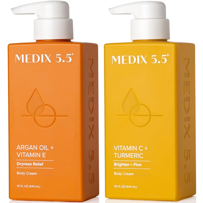 Duo de crèmes Medix 5.5 Vitamine C et Huile d'Argan face avant