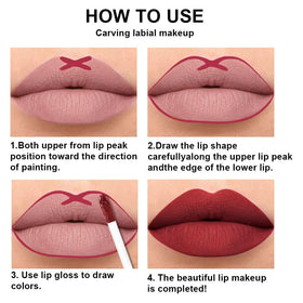 Duo de maquillage avec rouge à lèvres et crayon