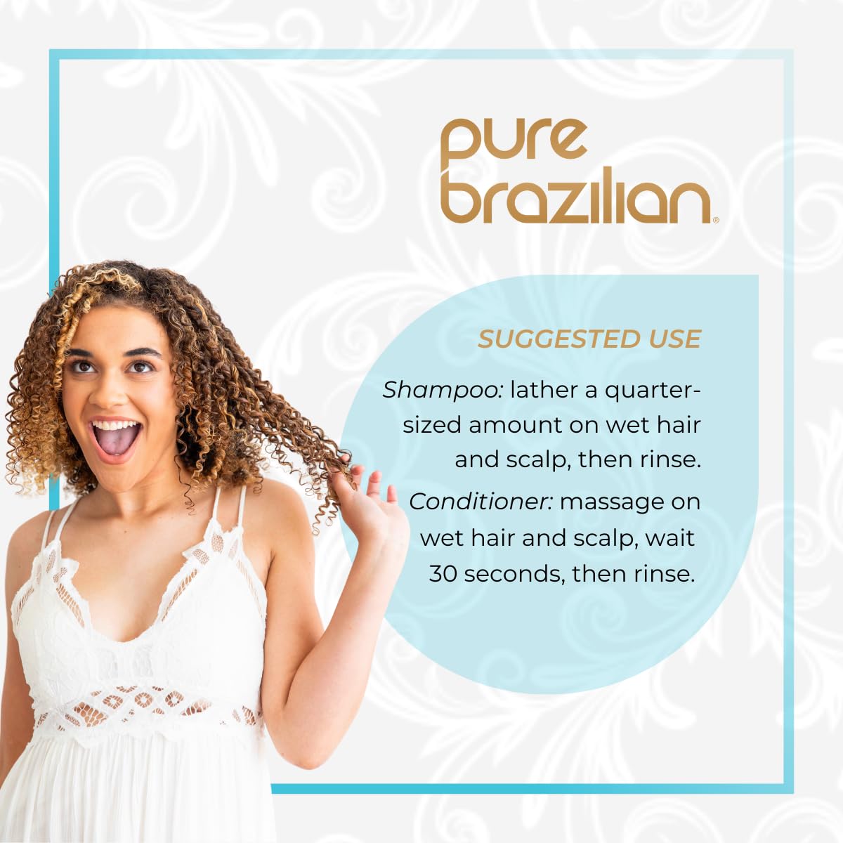 Duo de produits Pure Brazilian sur fond blanc