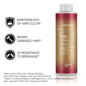 Duo Joico K-pak Color Therapy en usage dans une salle de bain