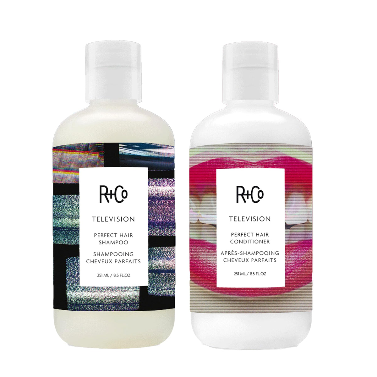 Duo R+Co Shampoo et Après-Shampooing Parfait Hair 2x8,5oz, avant