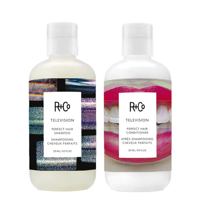 Duo R+Co Shampoo et Après-Shampooing Parfait Hair 2x8,5oz, avant