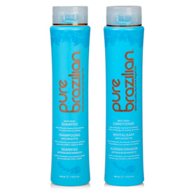 Duo Shampooing et Après-Shampoing Anti-Frisottis Pure Brazilian 400 ml face avant