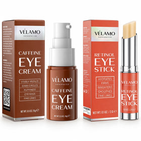 Duo VELAMO ADVANCED Crème au caféine et Stick au rétinol pour les yeux
