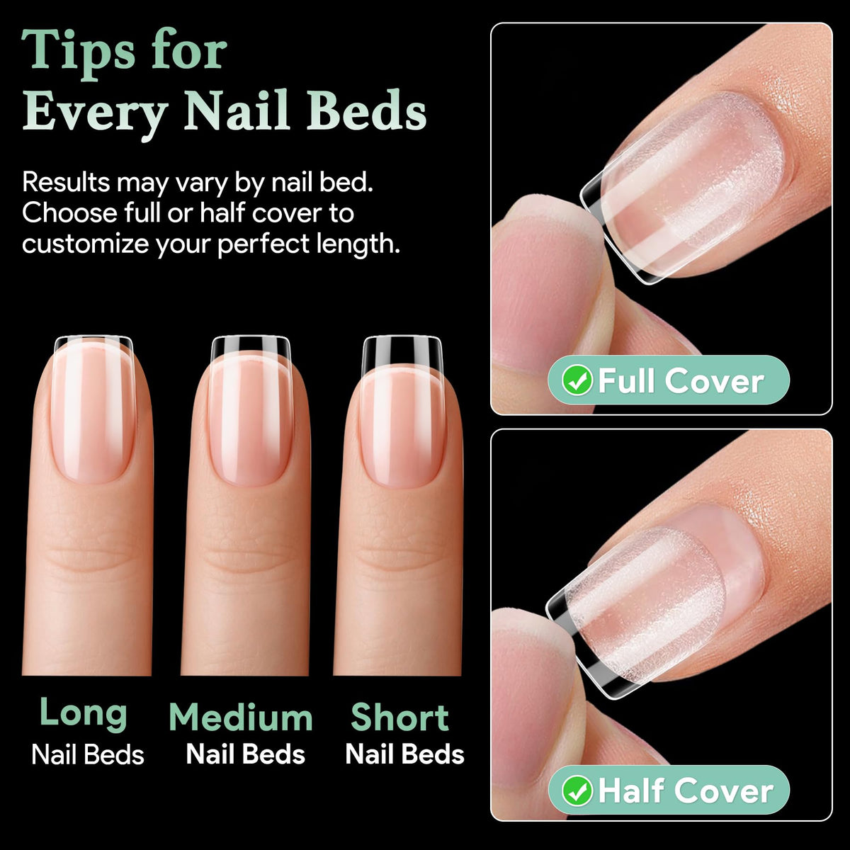 Durabilité des tips ongles carrés LEYKOSH après 30 jours