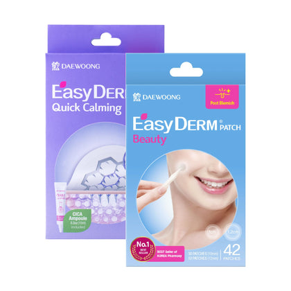 DWEasyDerm Duo de Patchs Anti-Acné avec 10 patchs micropoint et 42 patchs hydrocolloïdes