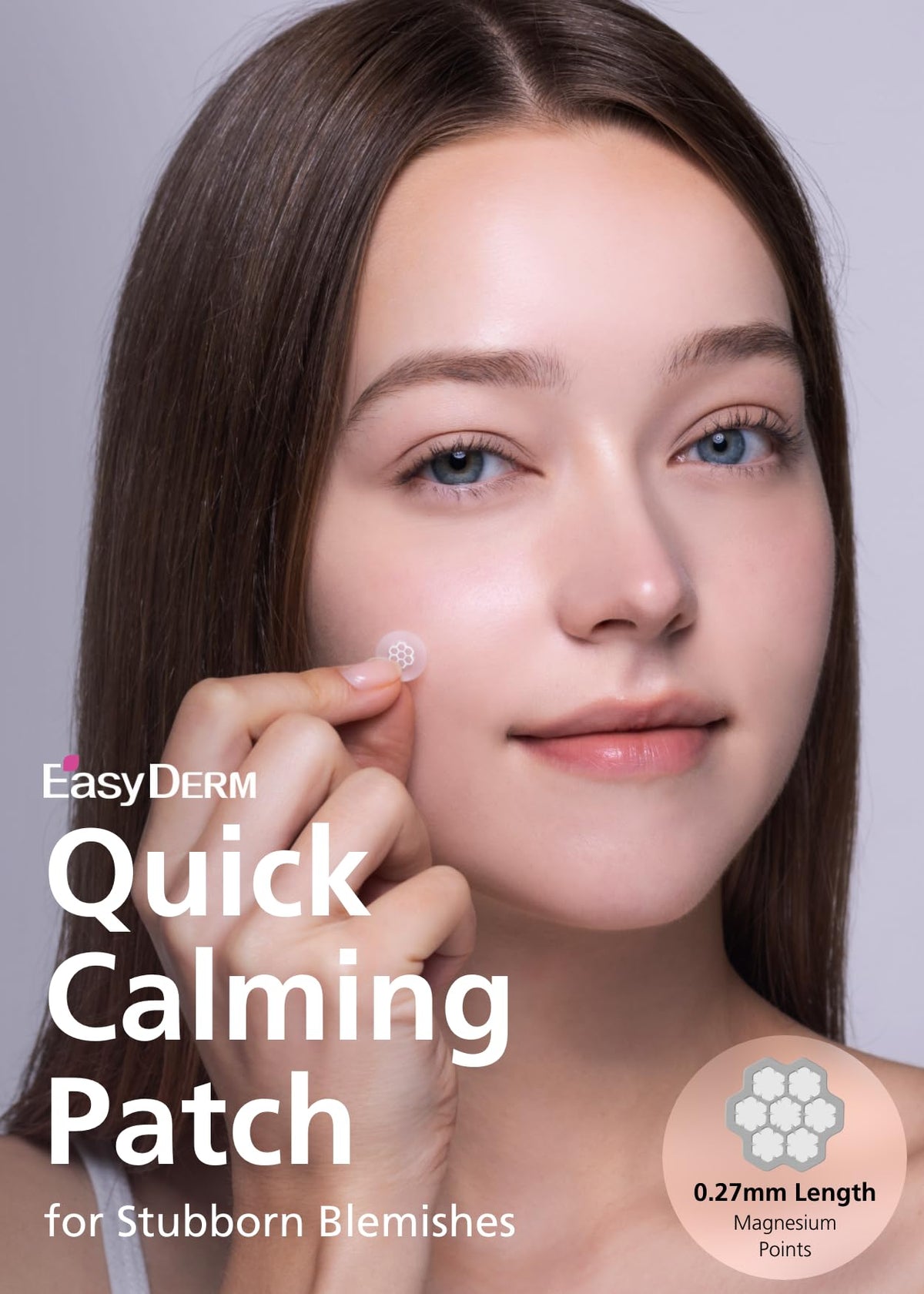 DWEasyDerm Patch sur la peau montrant son effet ciblé