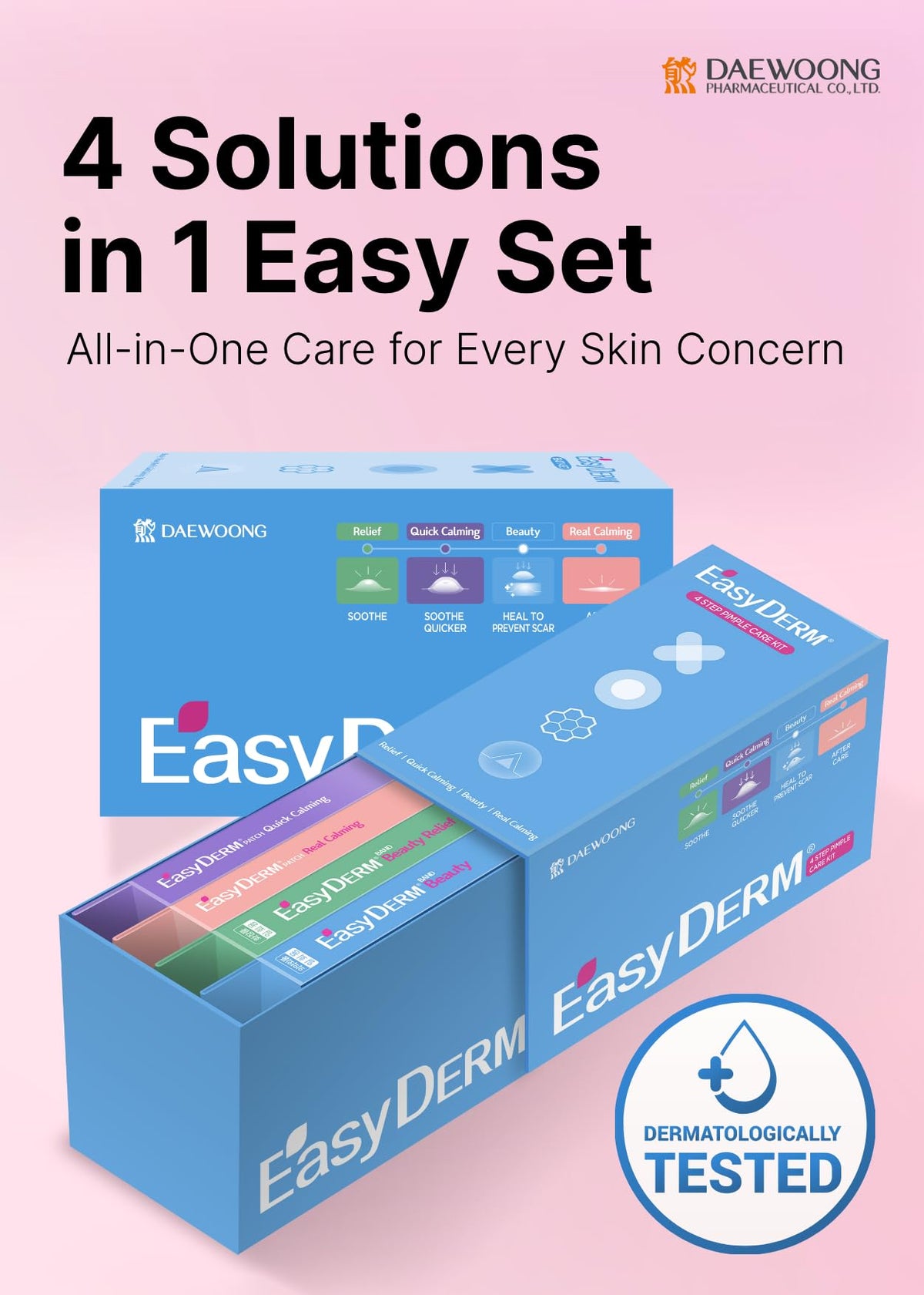 DWEasyDerm Patches anti-imperfections en différentes tailles