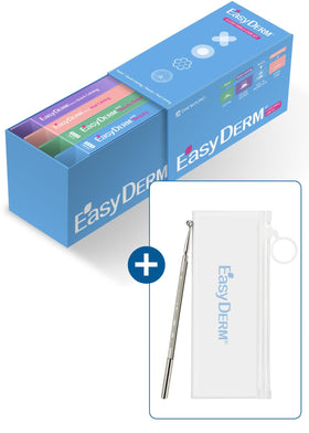 DWEasyDerm Patches et Extracteur 2-en-1 en acier inoxydable