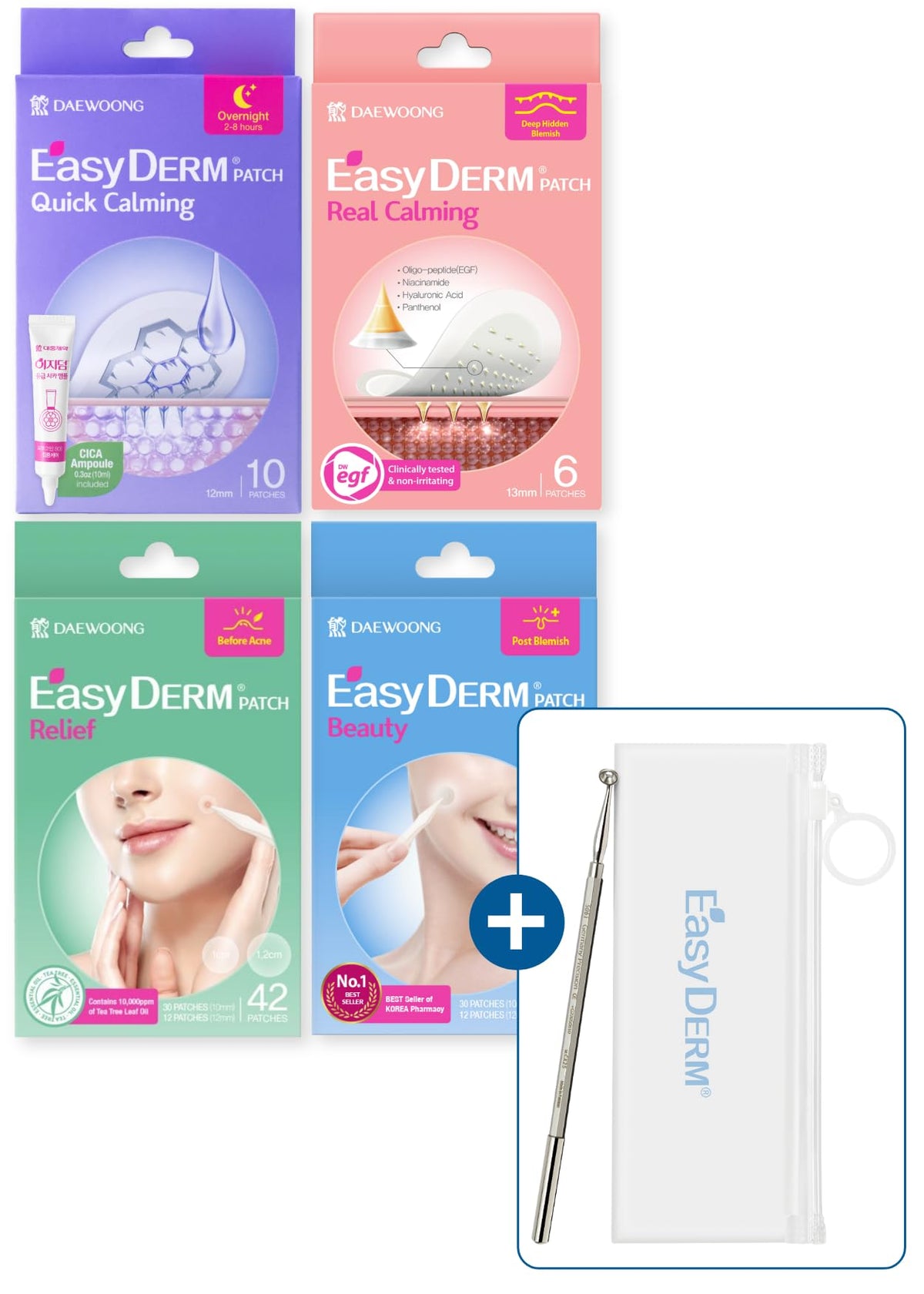 DWEasyDerm Set de Patches Anti-Imperfections vue avant