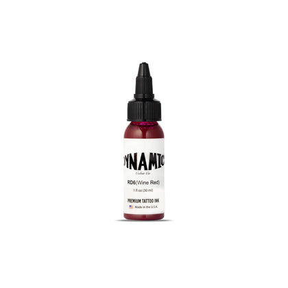 Dynamic Color Encre de Tatouage Rouge Vin 1 oz vue avant