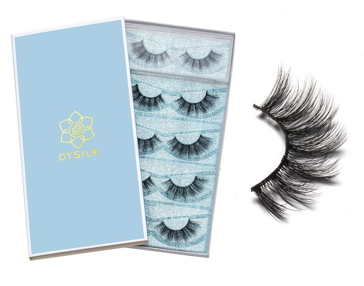 DYSILK Faux Cils avec bande flexible sur une main