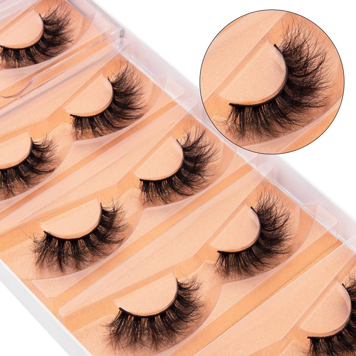 DYSILK Faux Cils Fluffy application sur modèle