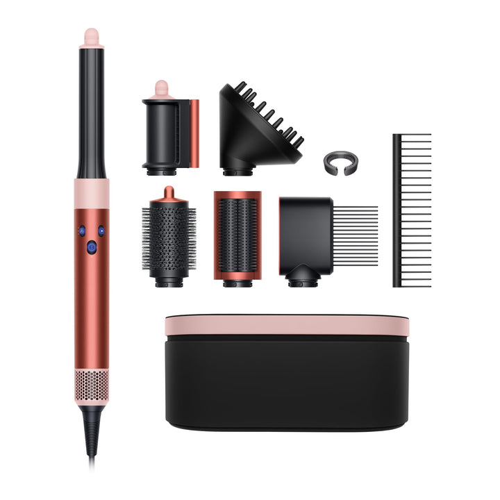 Dyson Airwrap™ Complete Long Diffuse en bronze fraise et rose blush vue avant